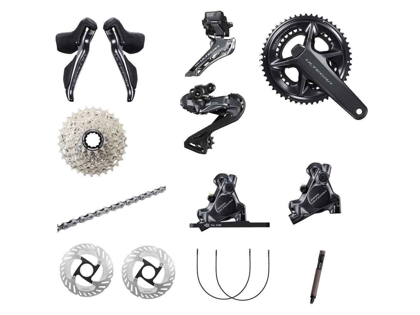 Large Shimano Ultegra Di2 Groupset with Powermeter