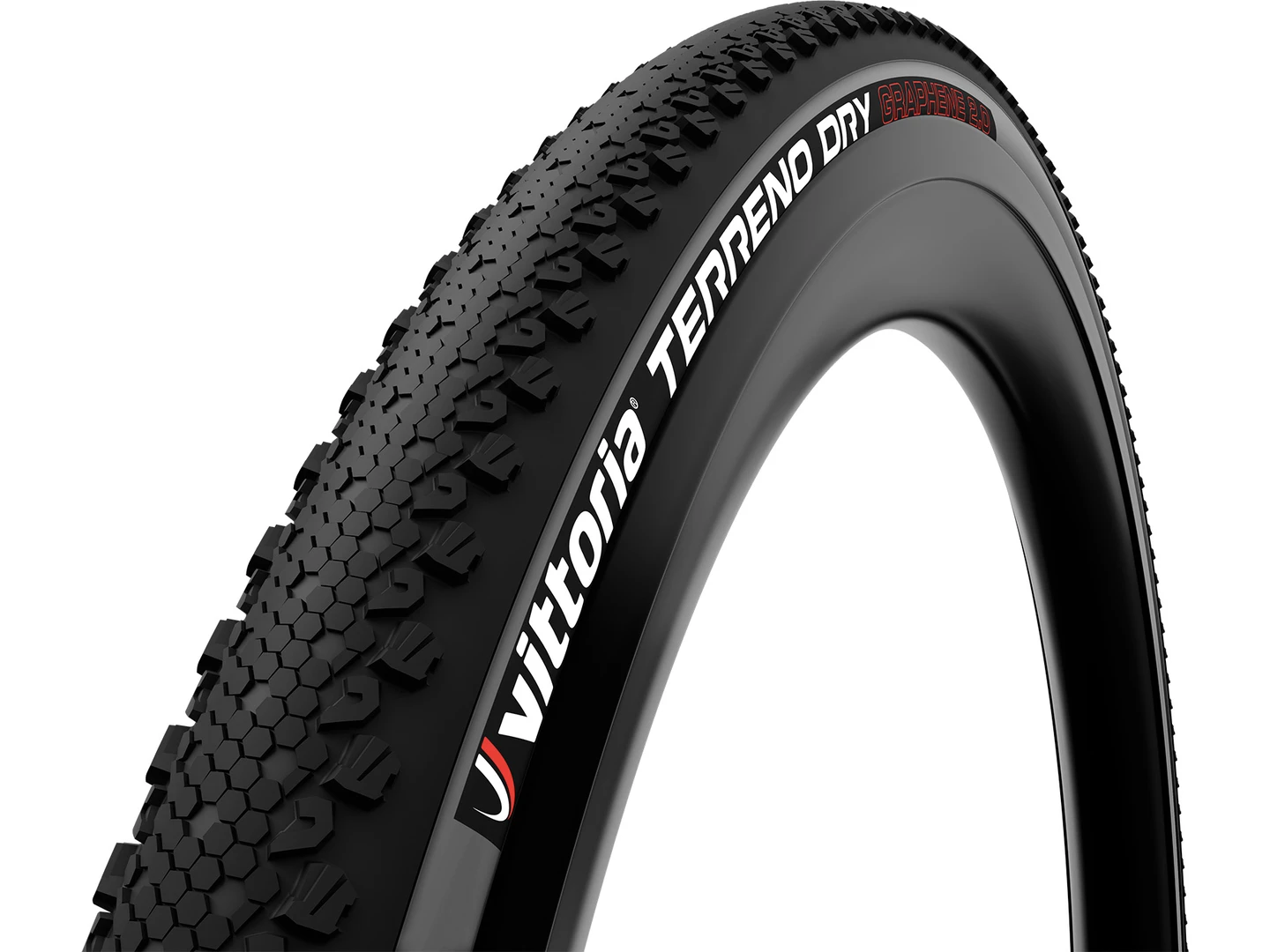 Large Vittoria Terreno Dry G2.0 700x33c Black/Grey Tyre 